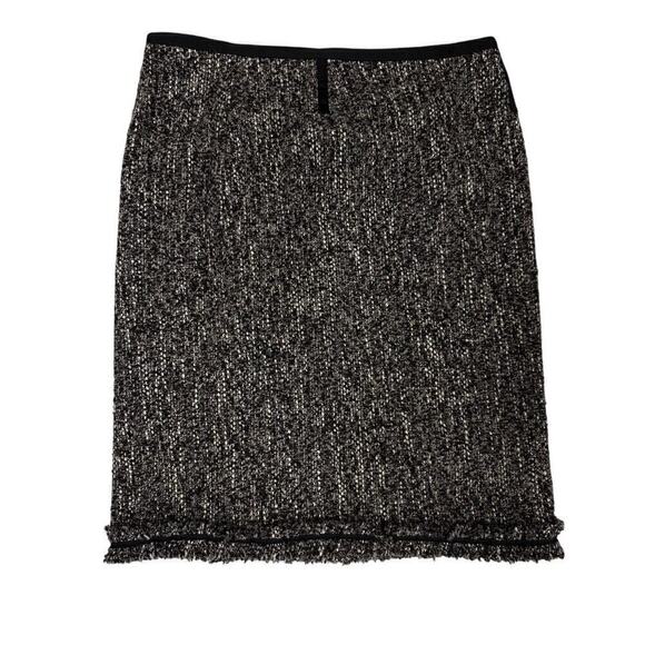 Talbots Multicolored Blacks Pencil Skirt Size 12 Wool Blend - Picture 1 of 5